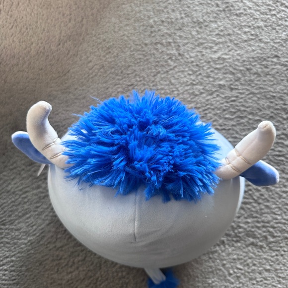 Squishmallows Blue and Cream Cow Stuffed Animal - Picture 3 of 5